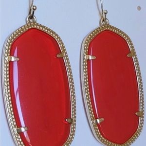 Kendra Scott Translucent Red Danielle Earrings